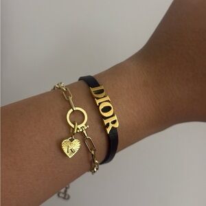 Christian Dior Choker Bangle Bracelet